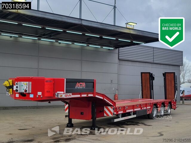 Chargeur bas GVN Lowbed 3 axles NEW! Lift + Steering Axle Hydrau...