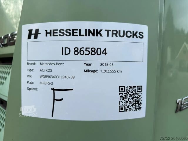 Standard-SZM Mercedes-Benz Actros 1840 Streamspace Airco Side skirts NL Truck