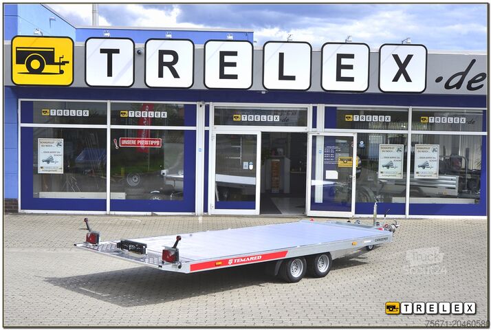Remorque porte-voiture TEMA Carkeeper 4820/2P 3000 kg Alupaneelboden