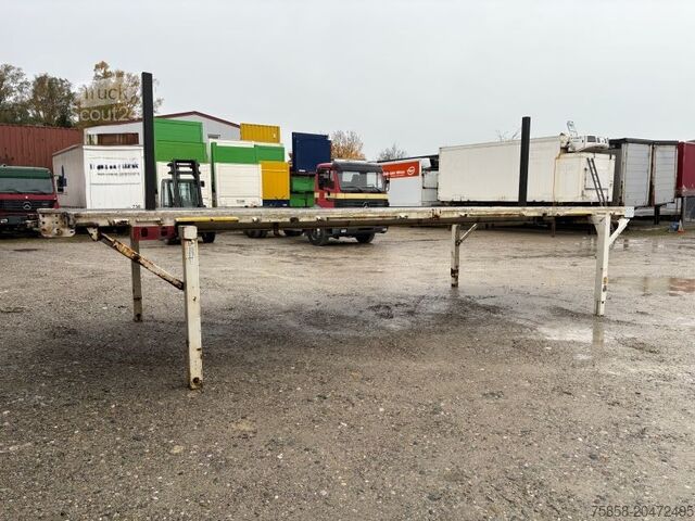 Byt karosseri öppet Krone Plattform 7,45m mit Steckrungen mittig