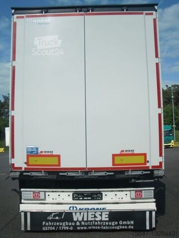 Aanhangwagen met dieplader & dekzeil Krone SDP 27 Liftachse