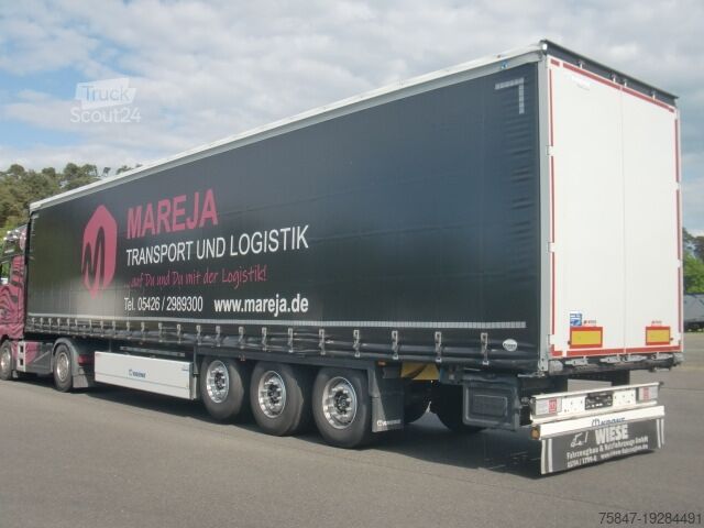 Aanhangwagen met dieplader & dekzeil Krone SDP 27 Liftachse