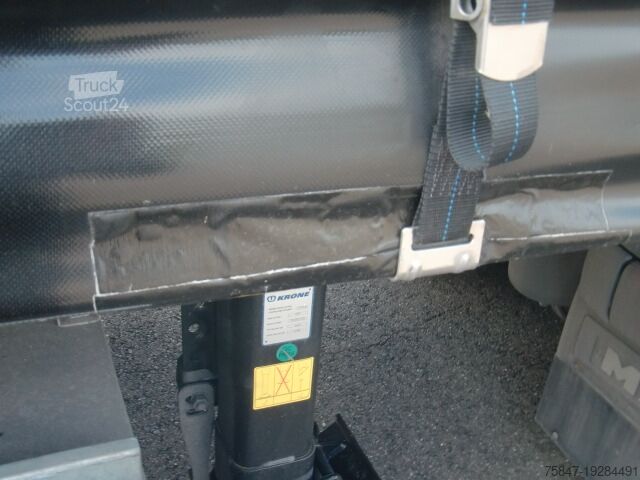 Aanhangwagen met dieplader & dekzeil Krone SDP 27 Liftachse