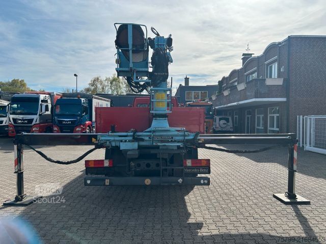 Macara montată pe camion MERCEDES-BENZ 1829 Pritsche mit MKG Kran HLK 116 Bj2016