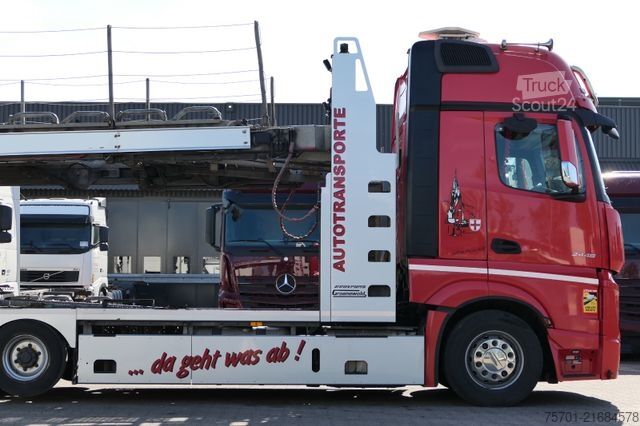 Camion porte-voitures MERCEDES-BENZ Actros 2448 Groenewold. Retarder 2-Tanks