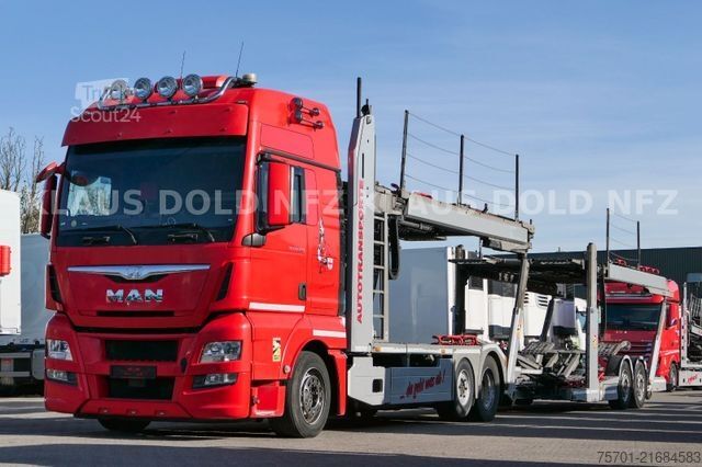 Camion porte-voitures MAN TGX 26..480 Autotransporter Kässbohrer 2-Tanks