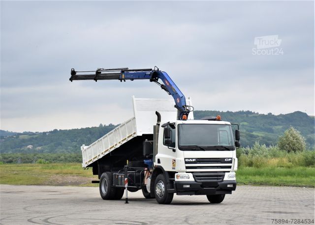 Саміоскид DAF CF 75.310 *Kipper 5,10 m + KRAN *TOPZUSTAND
