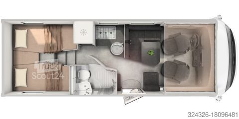 Integrovaný obytný vůz Hymer/Eriba B-Klasse MC I 600 *Automatik*4,5t*MJ 26