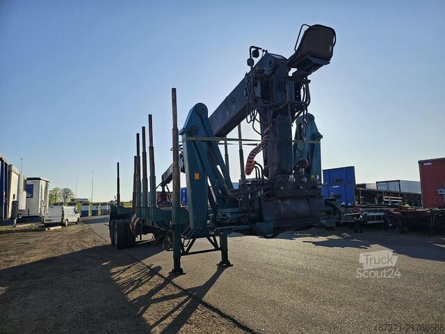 Kran LEONET TB 18 |WOOD TRAILER WITH CRANE| BPW DRUM STEEL ...