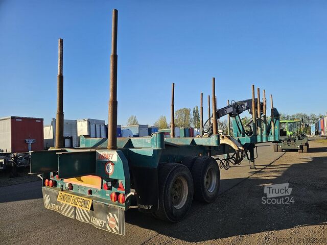 Kran LEONET TB 18 |WOOD TRAILER WITH CRANE| BPW DRUM STEEL ...
