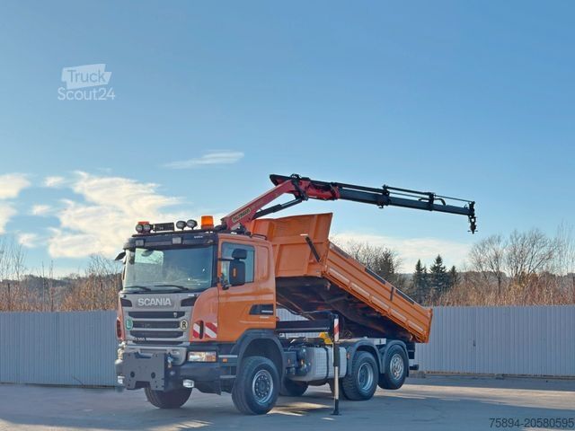 Gru montata su autocarro SCANIA G 360 * KIPPER 4,60m * PALFINGER PK 11002/ 6x6