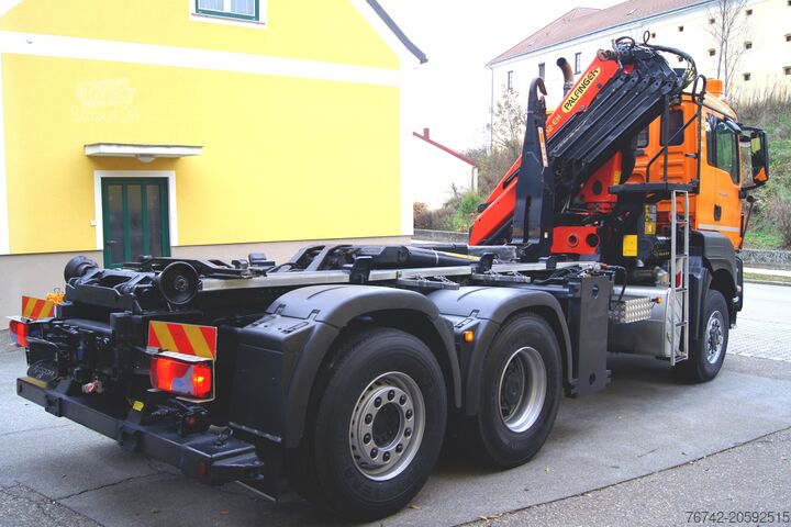 Grue mobile MAN TGS 28.400 BL 6x4-4 /PK 12002 D/PALIFT/Winterdienst/Streuer