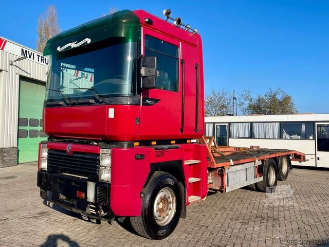 Transportador de coches Renault Magnum 430 6x2, Manuel, MACK, TELMA, En excelle...