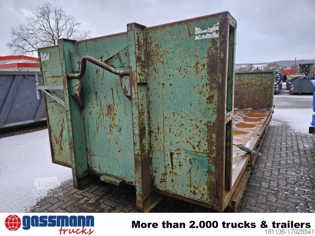 Krokcontainer Abrollplattform mit Stirnwand