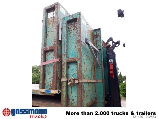 Hákový kontajner  Abrollplattform mit Stirnwand