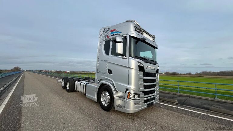 Chassis met cabine Scania S580 V8 NGS Full air | steering | park cool | a...