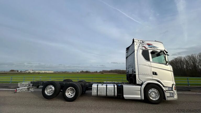 Chassis met cabine Scania S580 V8 NGS Full air | steering | park cool | a...
