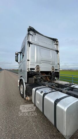 Chassis with cab Scania S580 V8 NGS Full air | steering | park cool | a...