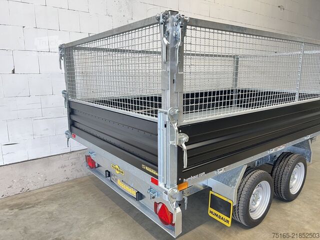 Wywrotka HUMBAUR HTK 3500.37 Stahl Black Gitter Dreiseitenkipper