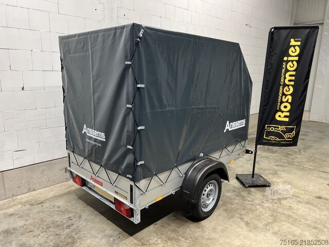 Reboque de caixa ANSSEMS GT 750.211×126 Plane Kastenanhänger ungebremst