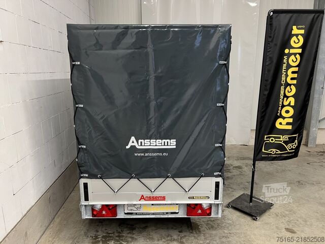 Reboque de caixa ANSSEMS GT 750.211×126 Plane Kastenanhänger ungebremst