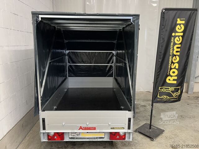 Reboque de caixa ANSSEMS GT 750.211×126 Plane Kastenanhänger ungebremst