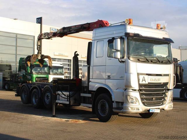 Savivartis sunkvežimis DAF XF 460, EURO 6, 8X2, 2X LIFTING AXLE, PALFINGER