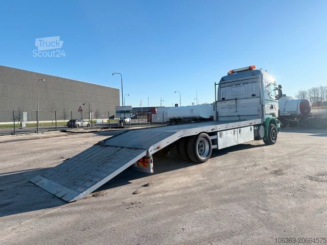 Automašīnu pārvadātājs SCANIA R380 4x2 Autotransport with hydraulic ramp
