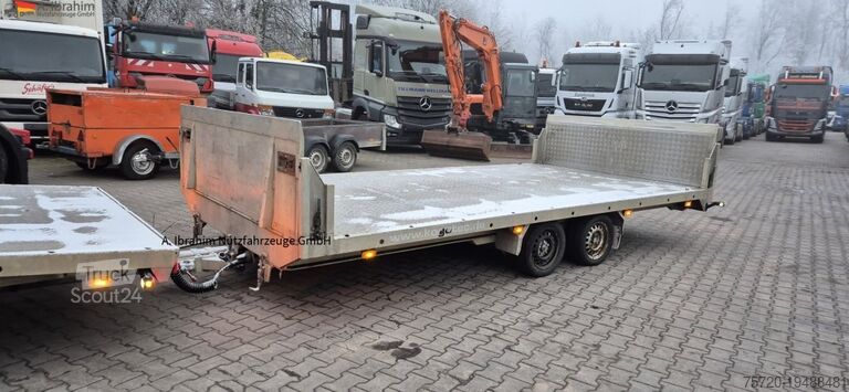 Autotransporter Anhänger  BAOS Plateauanhänger Anhänger Tandem, Baumaschinen und Fahrzeuge