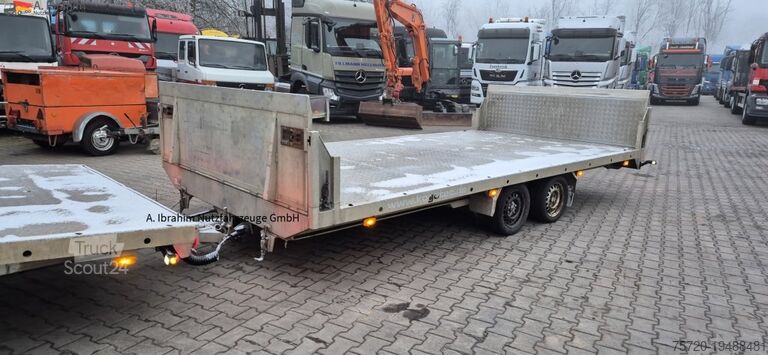 Autotransporter Anhänger  BAOS Plateauanhänger Anhänger Tandem, Baumaschinen und Fahrzeuge