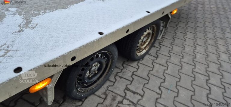 Autotransporter Anhänger  BAOS Plateauanhänger Anhänger Tandem, Baumaschinen und Fahrzeuge