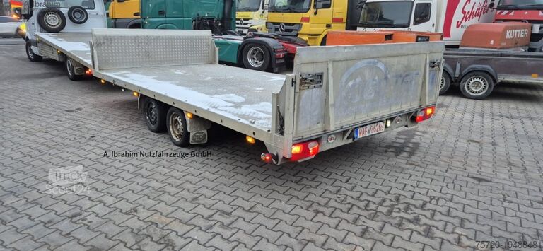 Autotransporter Anhänger  BAOS Plateauanhänger Anhänger Tandem, Baumaschinen und Fahrzeuge