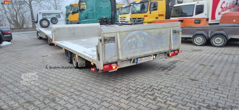 Autotransporter Anhänger  BAOS Plateauanhänger Anhänger Tandem, Baumaschinen und Fahrzeuge