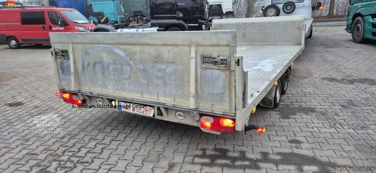 Autotransporter Anhänger  BAOS Plateauanhänger Anhänger Tandem, Baumaschinen und Fahrzeuge