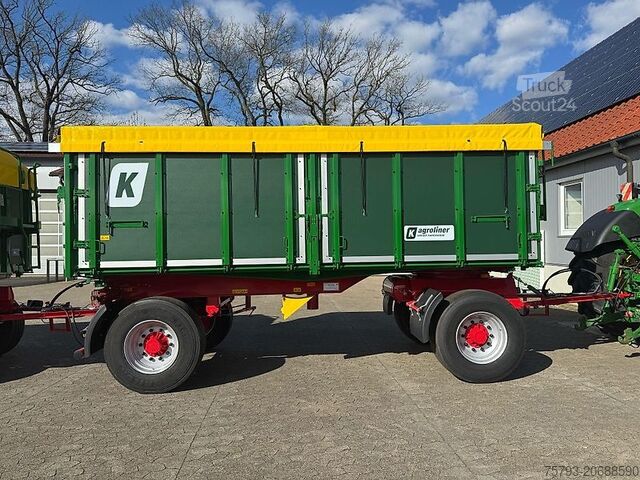 Kippanhänger Kröger 18to mit Kunststoffbordwand Interne Nr. 40742