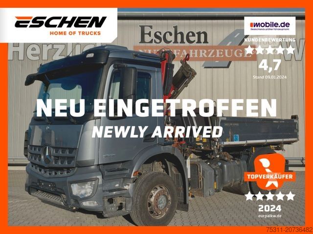 Трьохсторонній самоскид MERCEDES-BENZ 1832 4x2 | Fassi F125*Funk*MEILLER*Standklima