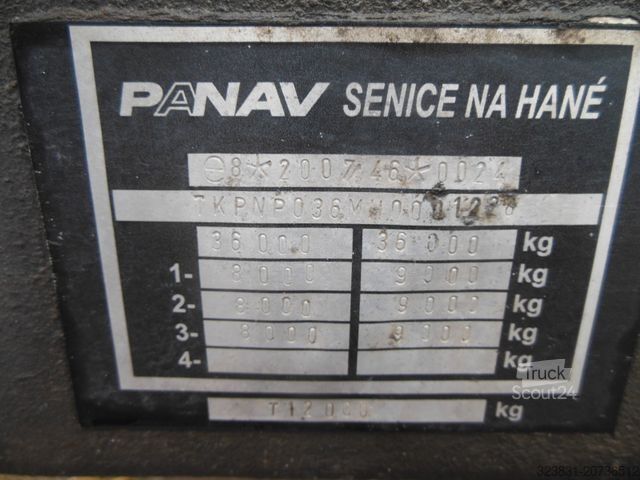 Auflieger mit Arbeitsbühne PANAV NP036, LOWDECK, 2 LIFTACHSE, CONTAINER TWISTLOCK