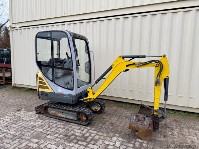 Minigraver WACKER 1404 / 2015 BJ / 3 x Löffel