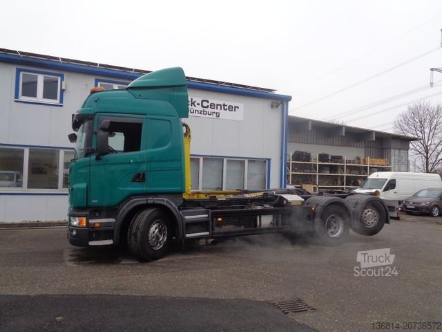 Контейнеровоз з гачком (рол-офф) SCANIA G440 6x2 Palfinger Abroller Lenkachse Retarder