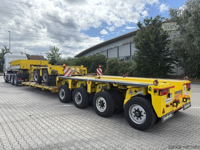 Low loader semi-trailer Goldhofer STHP-XLE 2+4 | Baggerbrücke - Tiefbett