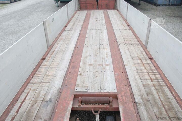 شبه مقطورة منخفضة السطح لنقل آلات البناء DE ANGELIS semirimorchio carrellone verricello usat