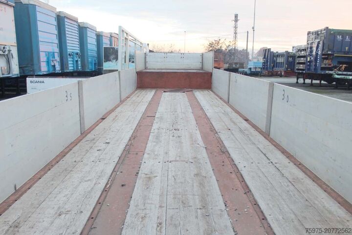 شبه مقطورة منخفضة السطح لنقل آلات البناء DE ANGELIS semirimorchio carrellone verricello usat