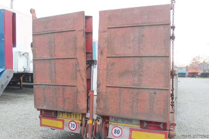 شبه مقطورة منخفضة السطح لنقل آلات البناء DE ANGELIS semirimorchio carrellone verricello usat