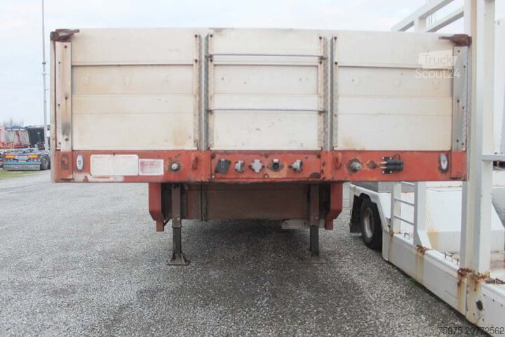 شبه مقطورة منخفضة السطح لنقل آلات البناء DE ANGELIS semirimorchio carrellone verricello usat