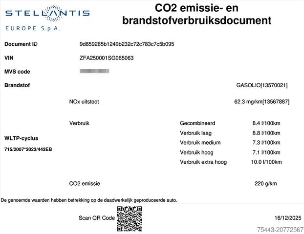 Panel van Fiat Ducato F5241 Maxi L4H2 3,5T Diesel 180pk Manueel