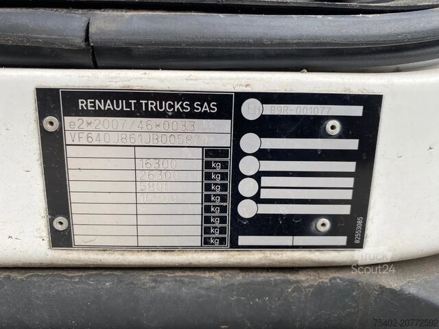 Bavul Renault D16.280 / Closed Box / Automatic / Euro 6