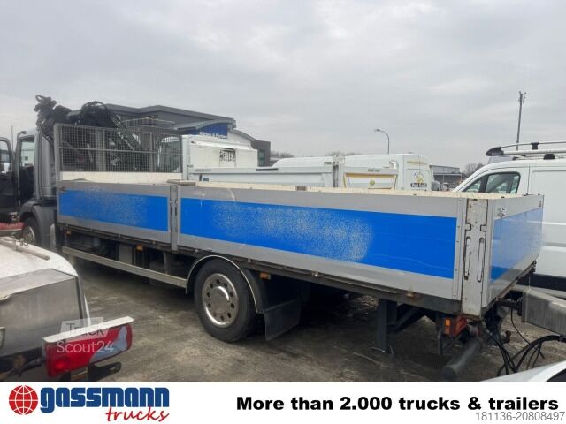 Camion cu platformă Mercedes-Benz Axor 1833 LL/NR , Atlas Terex Kran 75.2 - A5 L,