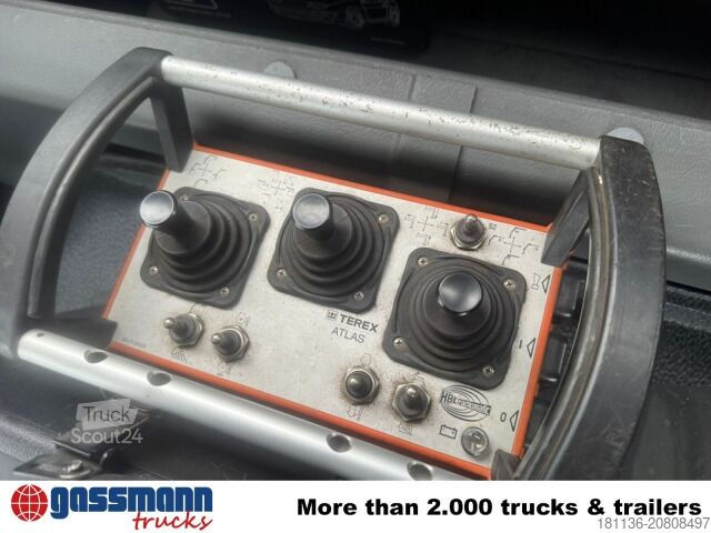 Camion cu platformă Mercedes-Benz Axor 1833 LL/NR , Atlas Terex Kran 75.2 - A5 L,