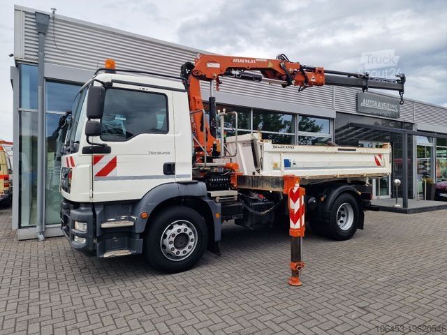 Tre-sidet tipbil MAN TGM 18.290 Kipper/Kran/Funk/5+6 Kreis + Greifer