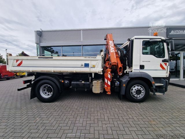 Tre-sidet tipbil MAN TGM 18.290 Kipper/Kran/Funk/5+6 Kreis + Greifer